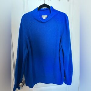 Mock neck oversized sweater